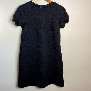 Zara Black Textured Dress